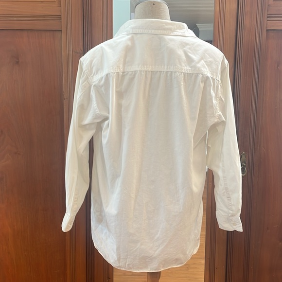 Gap long sleeve button-down shirt 100% cotton pocket collar women’s size S small - Picture 6 of 13